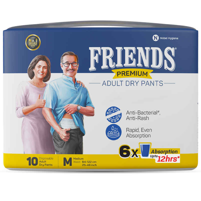 Friends Adult Diaper Pant | M | 25-48 inch | Premium Type Friends Adult Diaper Pant | M | 25-48 inch | Premium Type