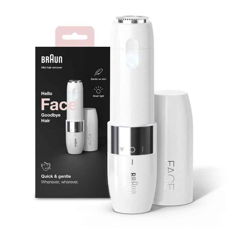Braun Face Mini Hair Remover Fs1000 Electric Facial Hair Removal For Women Quick With Smartlight