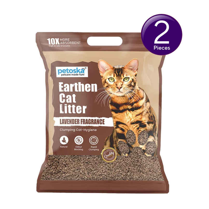 Petoska Earth Cat Litter | Lavender Fragrance Combo Petoska Earth Cat Litter | Lavender Fragrance Combo
