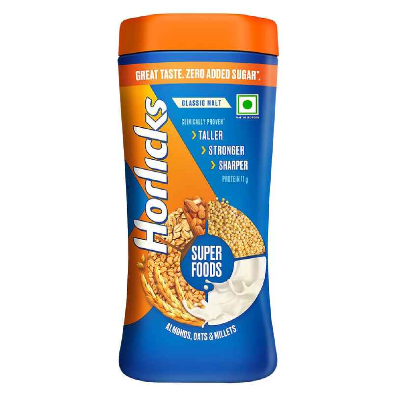 Horlicks No Added Sugar Nutrition Drink Jar | Superfoods Horlicks No Added Sugar Nutrition Drink Jar | Superfoods