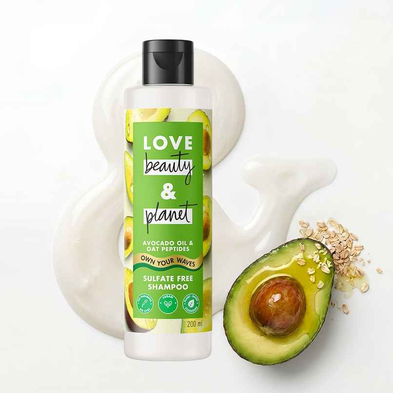 Love Beauty & Planet Avocado Oil & Peptide Shampoo for wavy hair Love Beauty & Planet Avocado Oil & Peptide Shampoo for wavy hair
