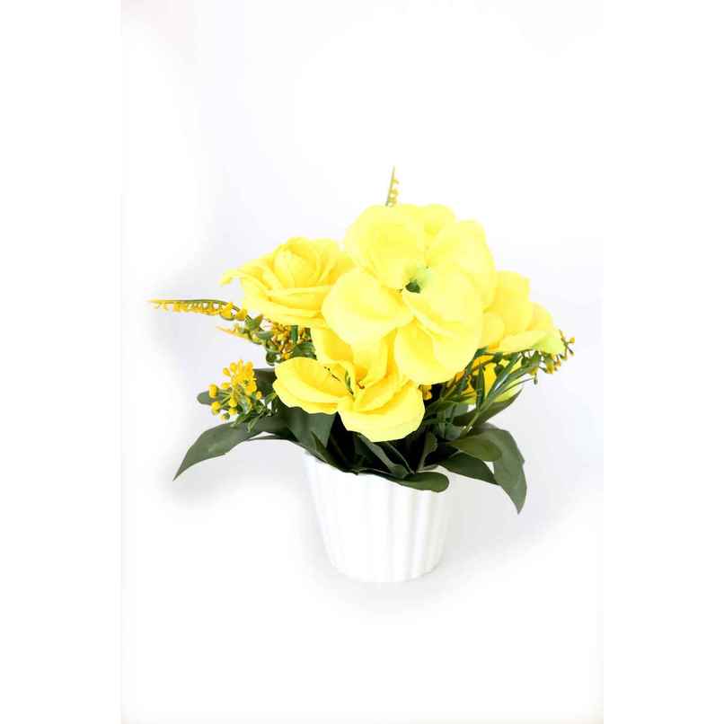 BAY6 Artificial Bonsai Orchid Flower with Pot