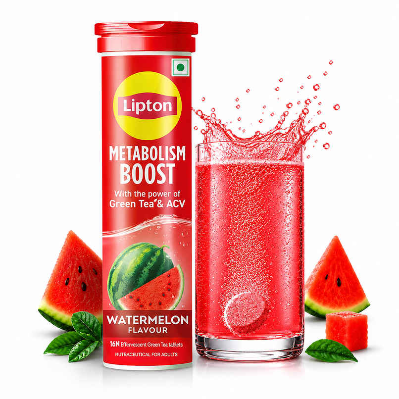 Lipton Metabolism Boost Effervescent Green Tea Tablets - Watermelon Flavour Lipton Metabolism Boost Effervescent Green Tea Tablets - Watermelon Flavour