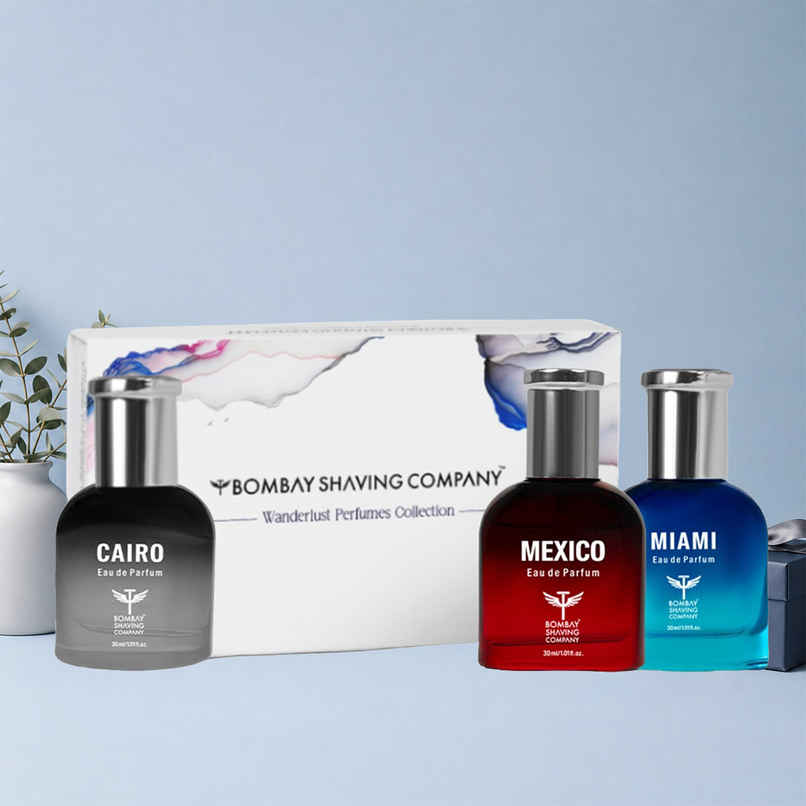 Bombay Shaving Company Long Lasting Wanderlust Perfume Gift Kit For Men | Pack Of 3 Bombay Shaving Company Long Lasting Wanderlust Perfume Gift Kit For Men | Pack Of 3