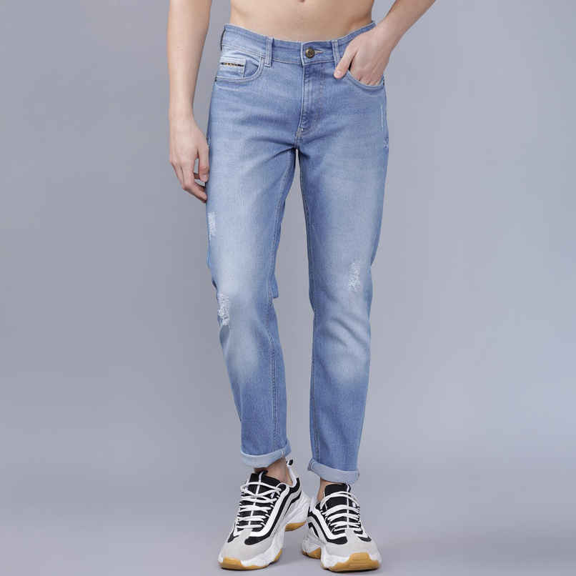 The Indian Garage Co Slim Fit Casual Jeans | Blue - 36 The Indian Garage Co Slim Fit Casual Jeans | Blue - 36