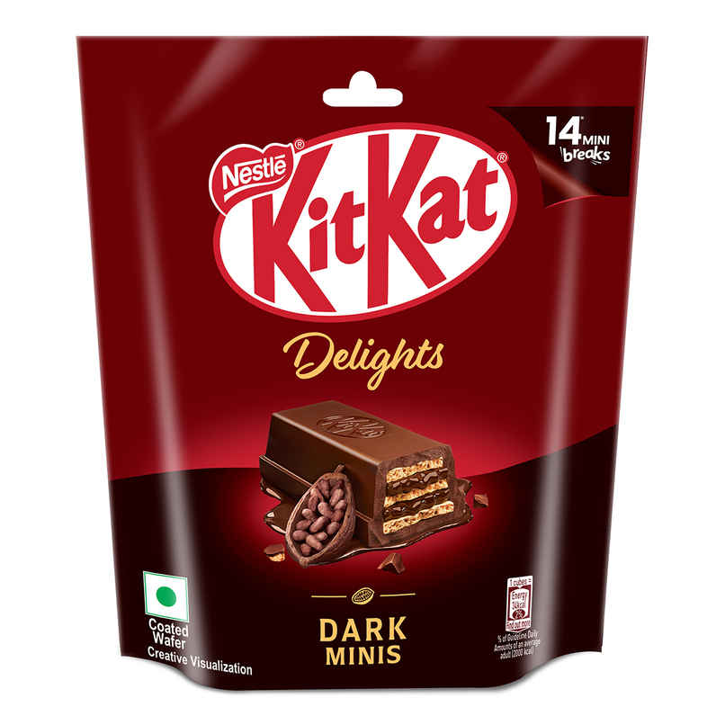 Kit-Kat Dark Minis | Sharebag | Intense Dark Chocolate Coated Wafers Kit-Kat Dark Minis | Sharebag | Intense Dark Chocolate Coated Wafers
