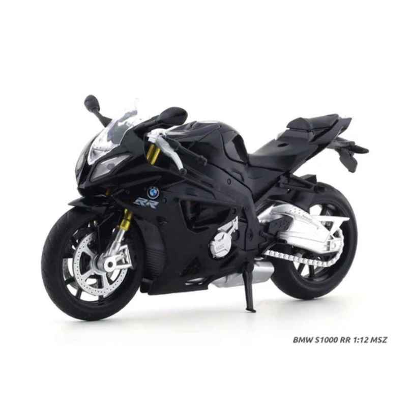MSZ Licensed BMW S1000 RR Diecast Model Bike Black 1:12 Scale Collectible Toy MSZ Licensed BMW S1000 RR Diecast Model Bike Black 1:12 Scale Collectible Toy