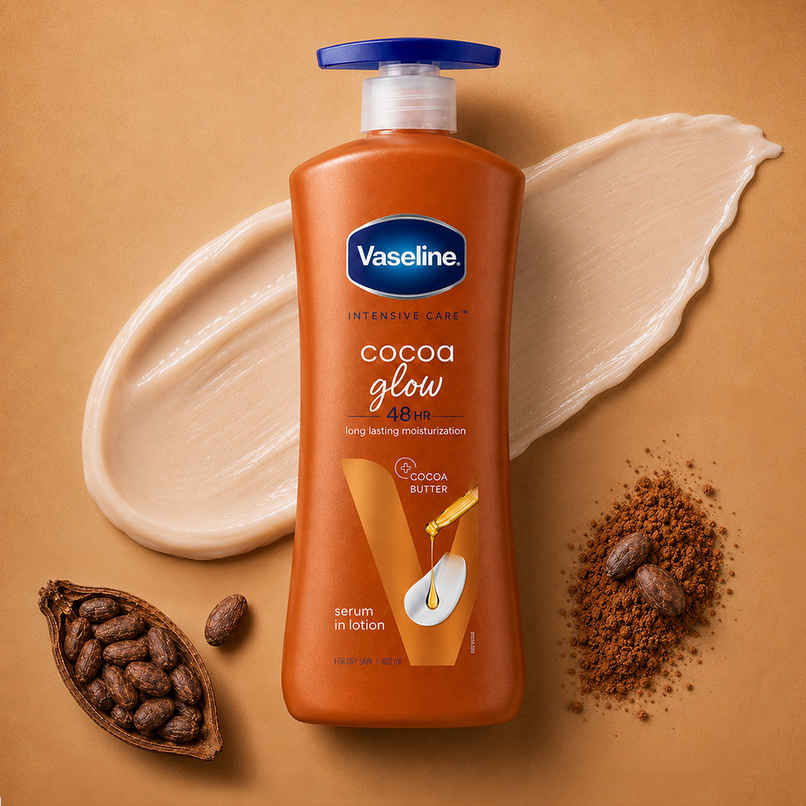 Vaseline Cocoa Glow Serum In Lotion100% Pure Cocoa & Shea Butter For Glowing & Soft Skin