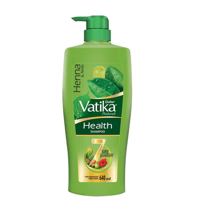 Vatika Naturals Health Shampoo with Henna & Amla - Power of 7 nourishing herbs