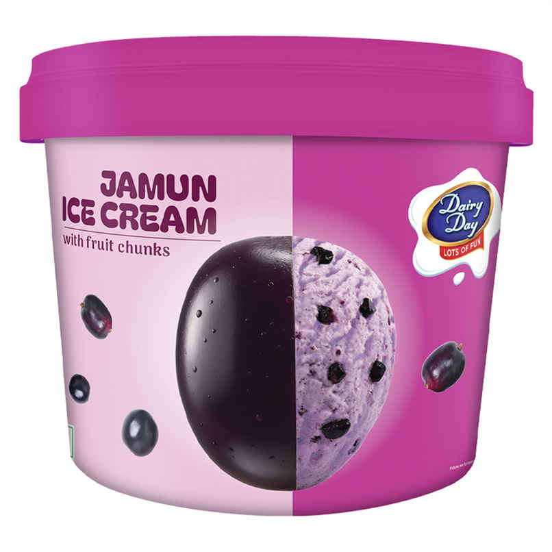 Dairy Day Jamun Fruit Chunks Ice Cream Tub