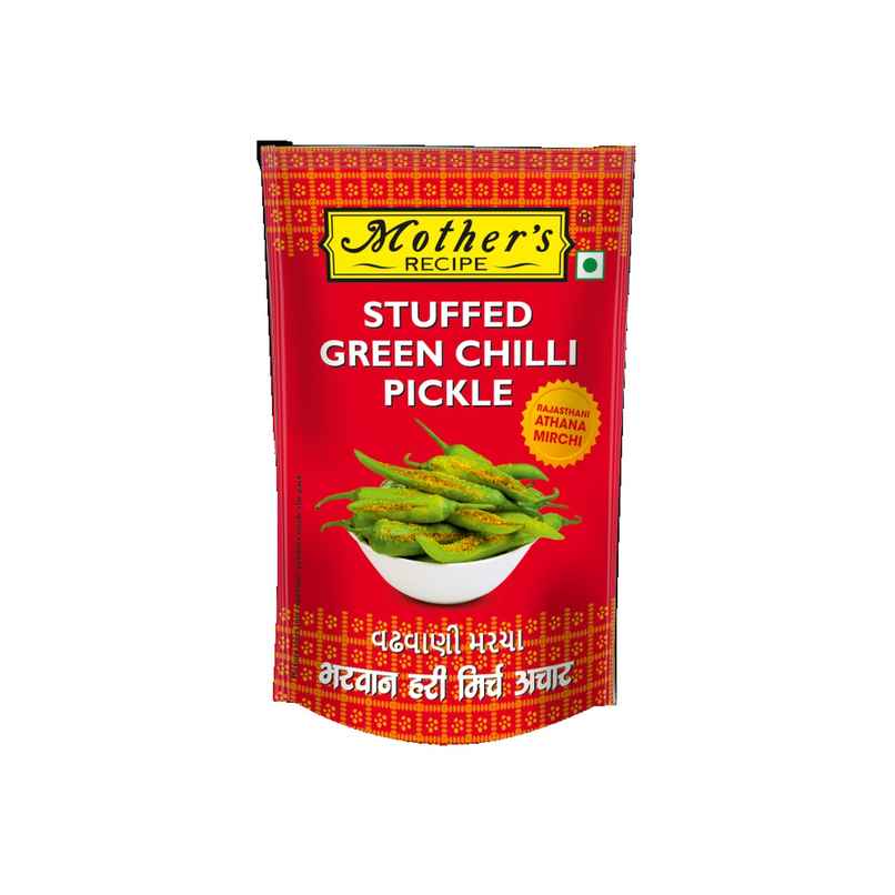 Mothers Recipe Green Stuffed Chilli Pickle