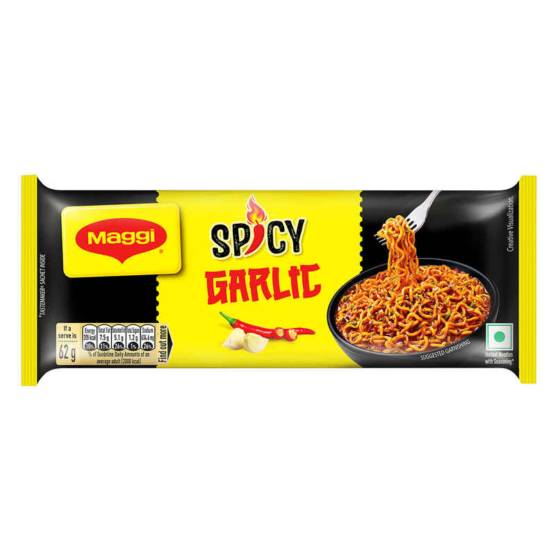 MAGGI Spicy Garlic Noodles, Instant & Easy Snack MAGGI Spicy Garlic Noodles, Instant & Easy Snack