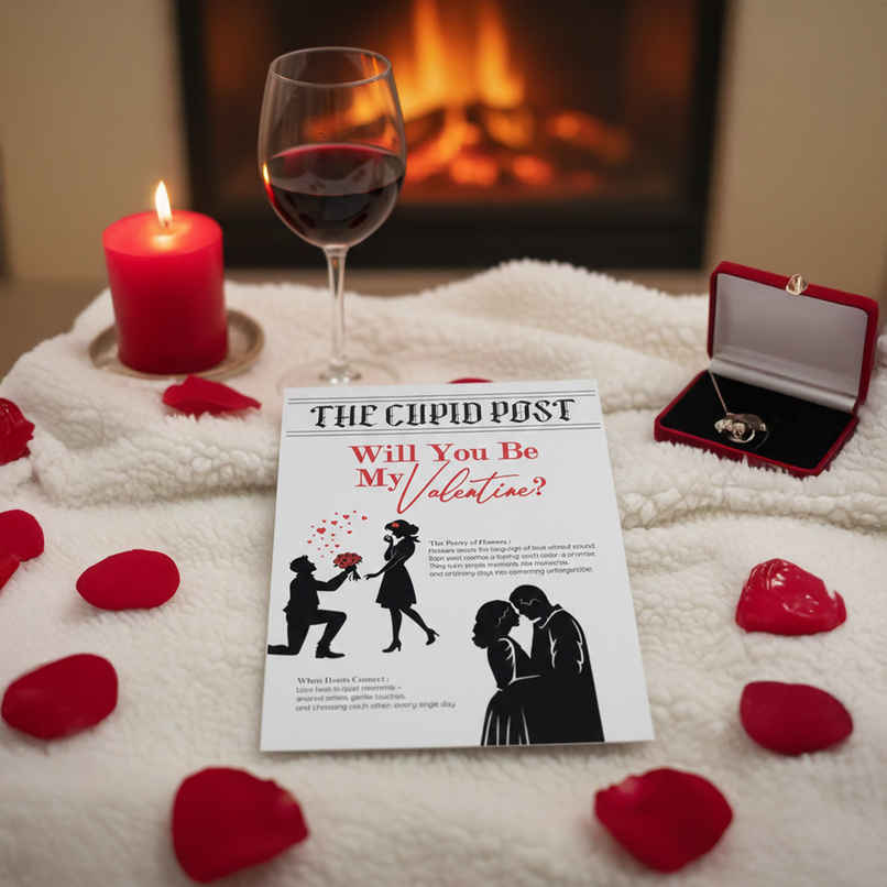 Cupid Post Love Greeting Card | Vibebling