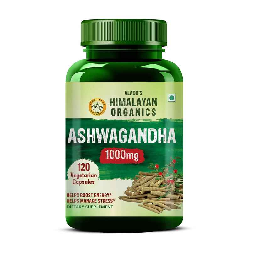 Vlado's Himalayan Organics Ashwagandha 120 Capsules Vlado's Himalayan Organics Ashwagandha 120 Capsules