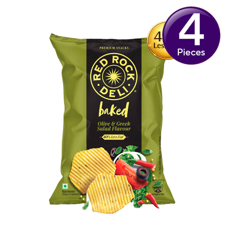 Red Rock Deli Baked Chips Greek Salad | 40% Less Fat Snacks Combo Red Rock Deli Baked Chips Greek Salad | 40% Less Fat Snacks Combo
