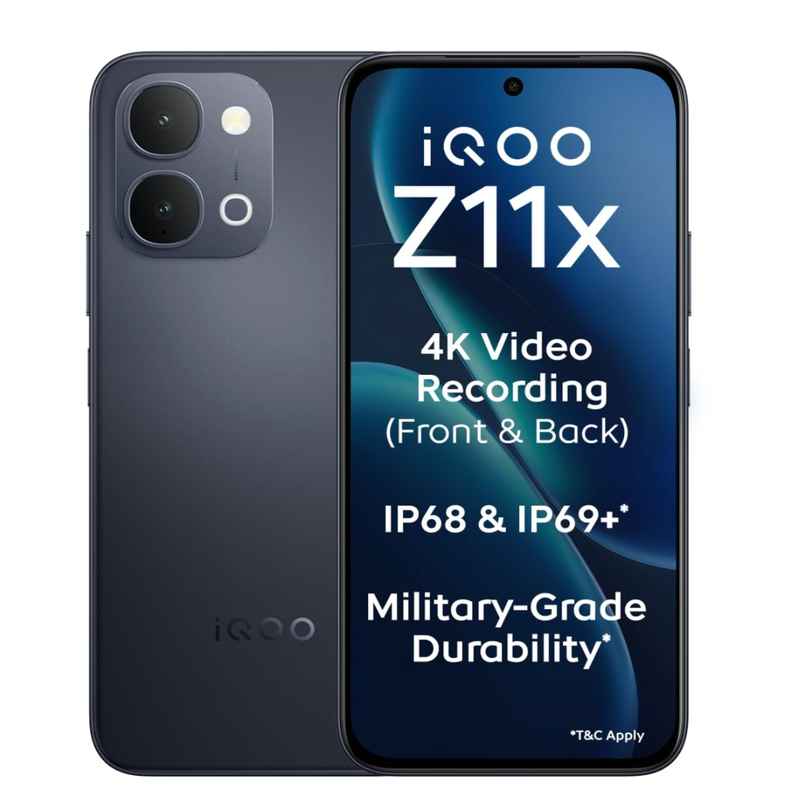 iQOO Z11x 5G | 6GB RAM, 128GB Storage | Titan Black iQOO Z11x 5G | 6GB RAM, 128GB Storage | Titan Black