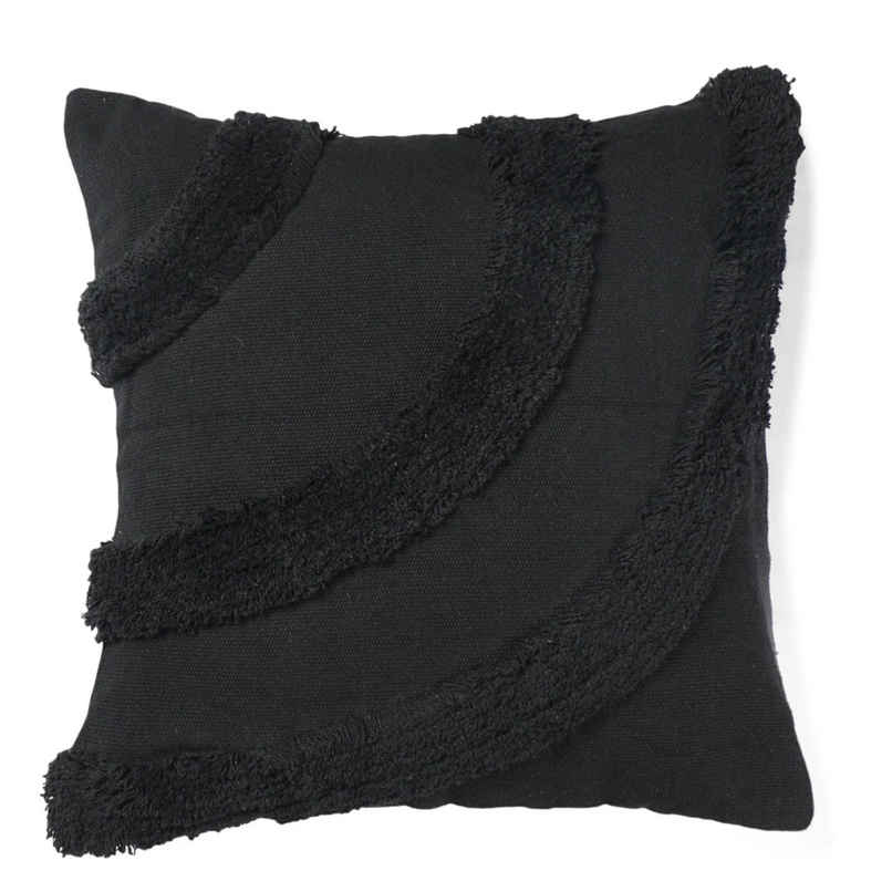 Sashaa World Cotton Cushion Cover | Black