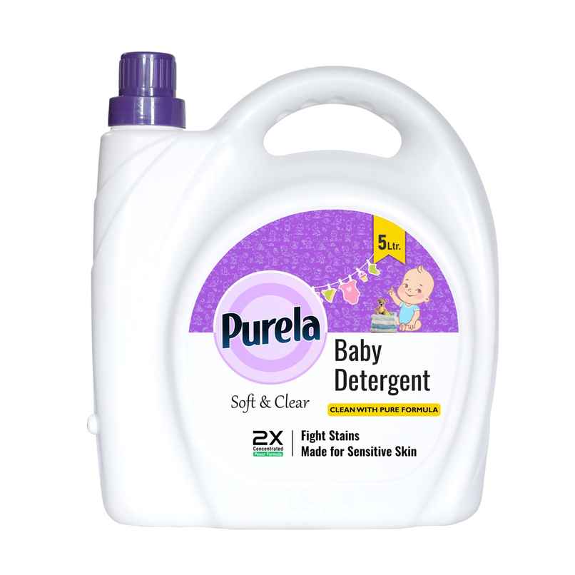Purela Baby Laundry Liquid Detergent Washing Liquid For Baby Clothesleaf Love (Leaf Love) 5 l Purela Baby Laundry Liquid Detergent Washing Liquid For Baby Clothesleaf Love (Leaf Love) 5 l