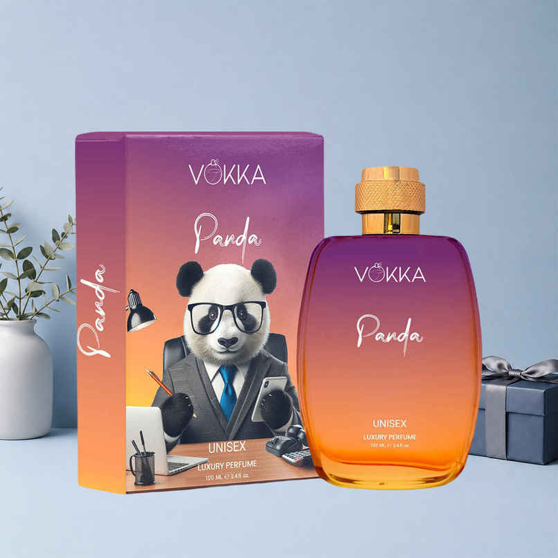 Vokka Panda Unisex Luxury Long Lasting EDP Saffron Amber Leathery Vokka Panda Unisex Luxury Long Lasting EDP Saffron Amber Leathery