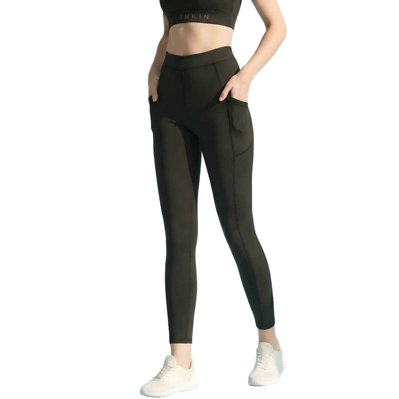 Blinkin Women's Gym Pants & Tights - Black | Workout | With Side Pockets | XXl