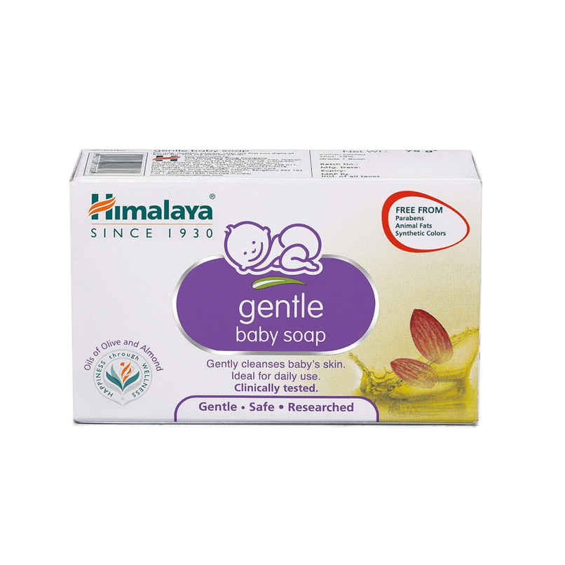 Himalaya Gentle Baby Soap with 100% Natural Almond & Olive Oil| No Post Bath Dryness Himalaya Gentle Baby Soap with 100% Natural Almond & Olive Oil| No Post Bath Dryness