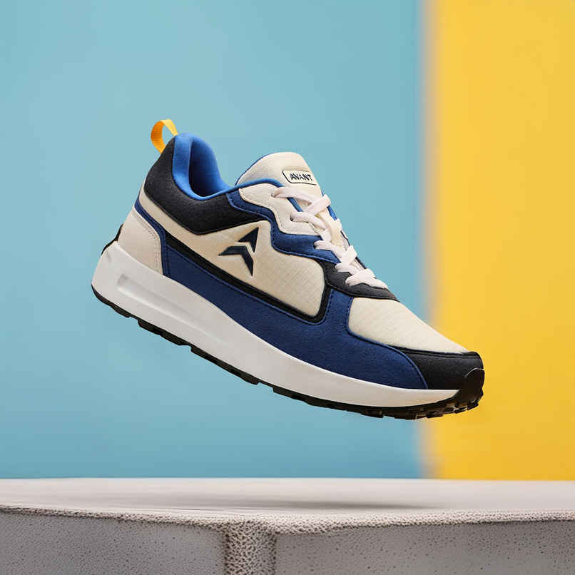 Avant Men's Waffle Max Sneaker Shoes-Blue/White UK7 Avant Men's Waffle Max Sneaker Shoes-Blue/White UK7