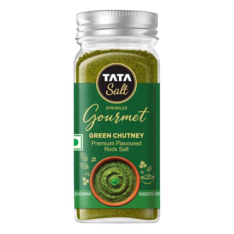 Tata Salt Sprinkler Gourmet Green Chutney Premium Flavoured Rock Salt Tata Salt Sprinkler Gourmet Green Chutney Premium Flavoured Rock Salt