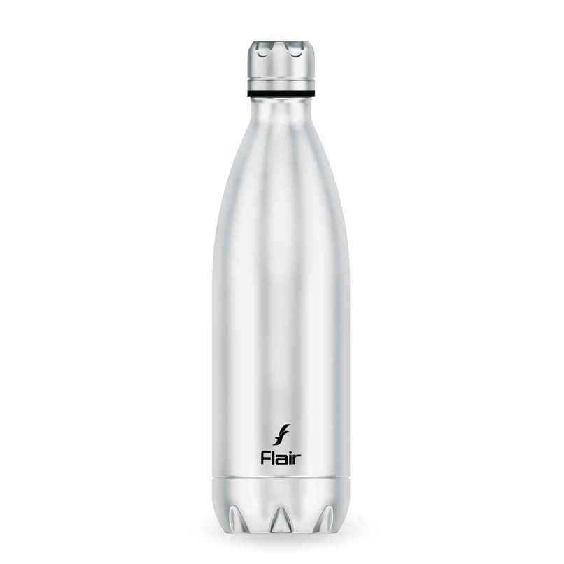 Flair Thermosteel Triumph 500Ml Insulated Bottle Silver & Black, Keeps Drinks Hot For 12 Hours Flair Thermosteel Triumph 500Ml Insulated Bottle Silver & Black, Keeps Drinks Hot For 12 Hours