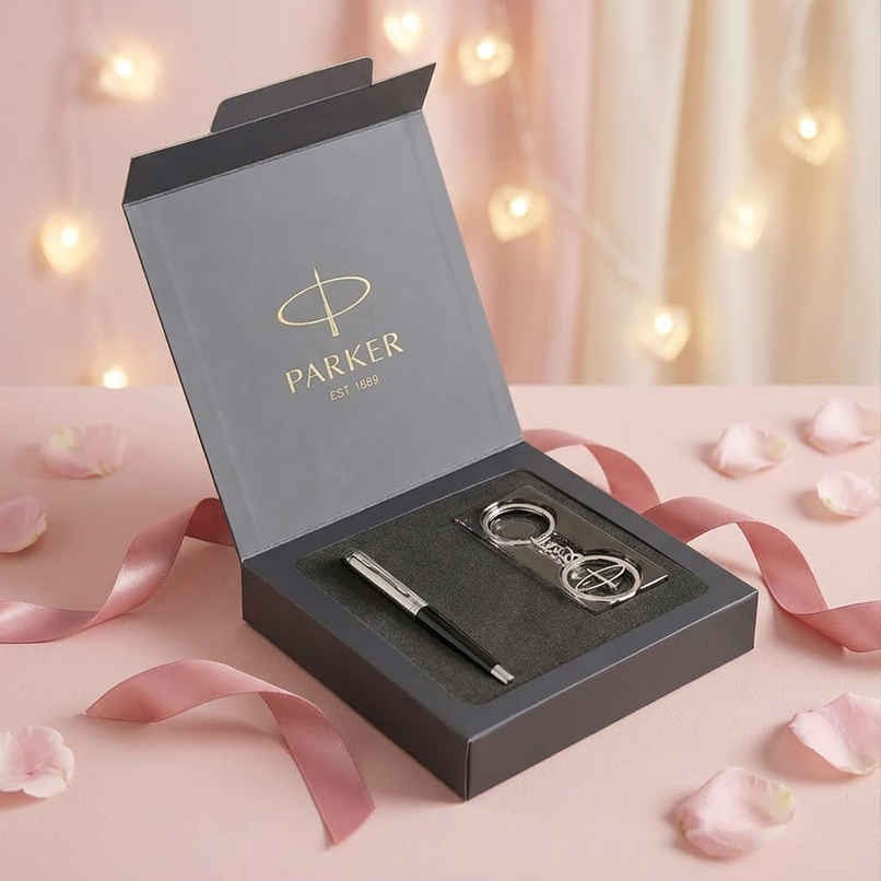 Parker Vector Metallix Fountain Pen & Keychain | Teacher's Gift Set