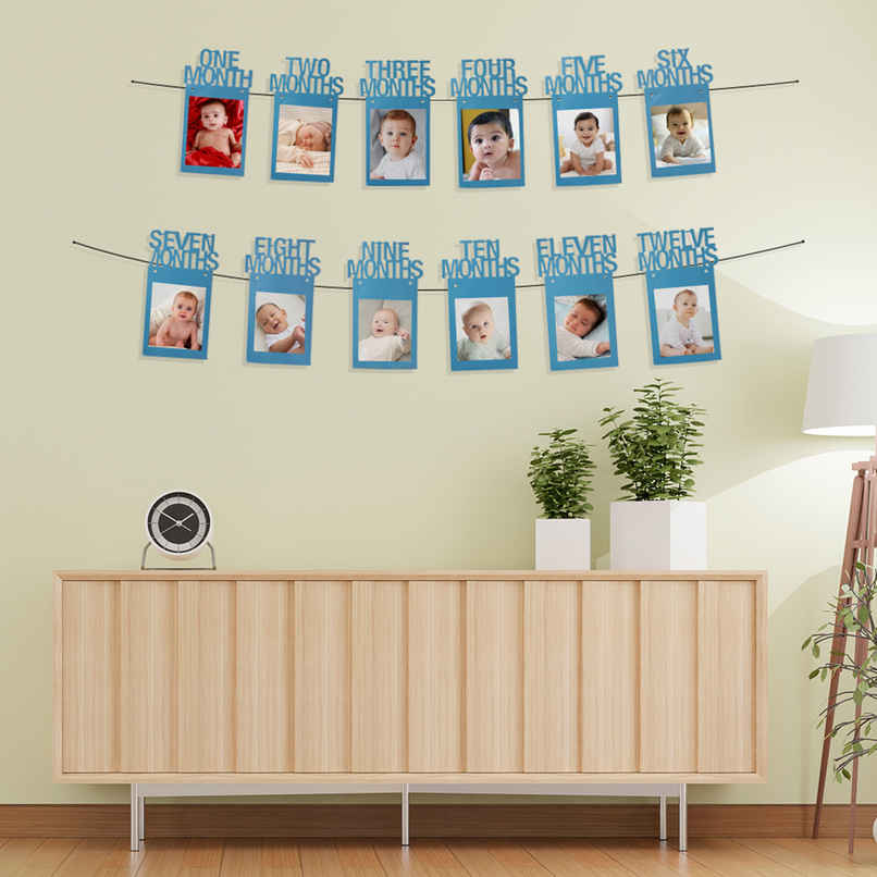 Twelve Months 1st Birthday Photo Banner | Propcon