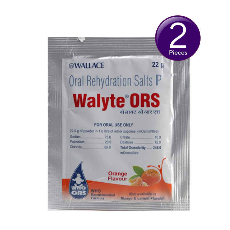 Walyte ORS Orange Powder 22gm Combo