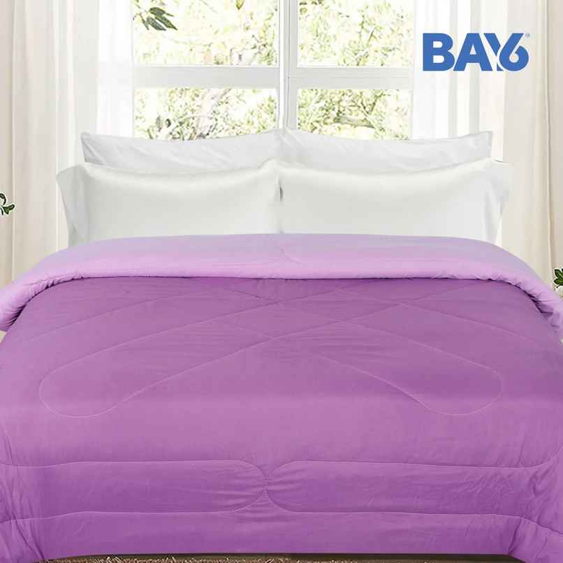 BAY6 Double Bed Reversible Comforter - Lavender| 220 x 240 cm