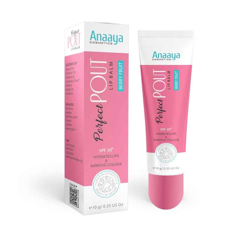 Anaaya Perfect Pout Lip Balm - Berry Fruit Anaaya Perfect Pout Lip Balm - Berry Fruit