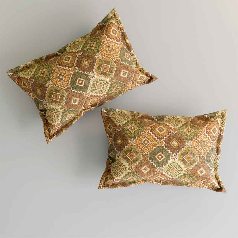 HOMES Microfiber Printed Multicolor 2 Pillow Covers | 17 x 28 in HOMES Microfiber Printed Multicolor 2 Pillow Covers | 17 x 28 in
