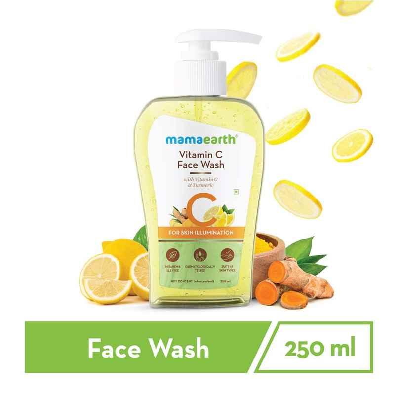 Mamaearth Vitamin C Face Wash with Vitamin C and Turmeric for Skin Illumination