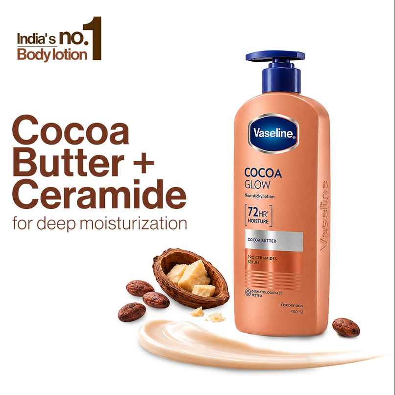 Vaseline Cocoa Glow Serum In Lotion100% Pure Cocoa & Shea Butter For Glowing & Soft Skin Vaseline Cocoa Glow Serum In Lotion100% Pure Cocoa & Shea Butter For Glowing & Soft Skin