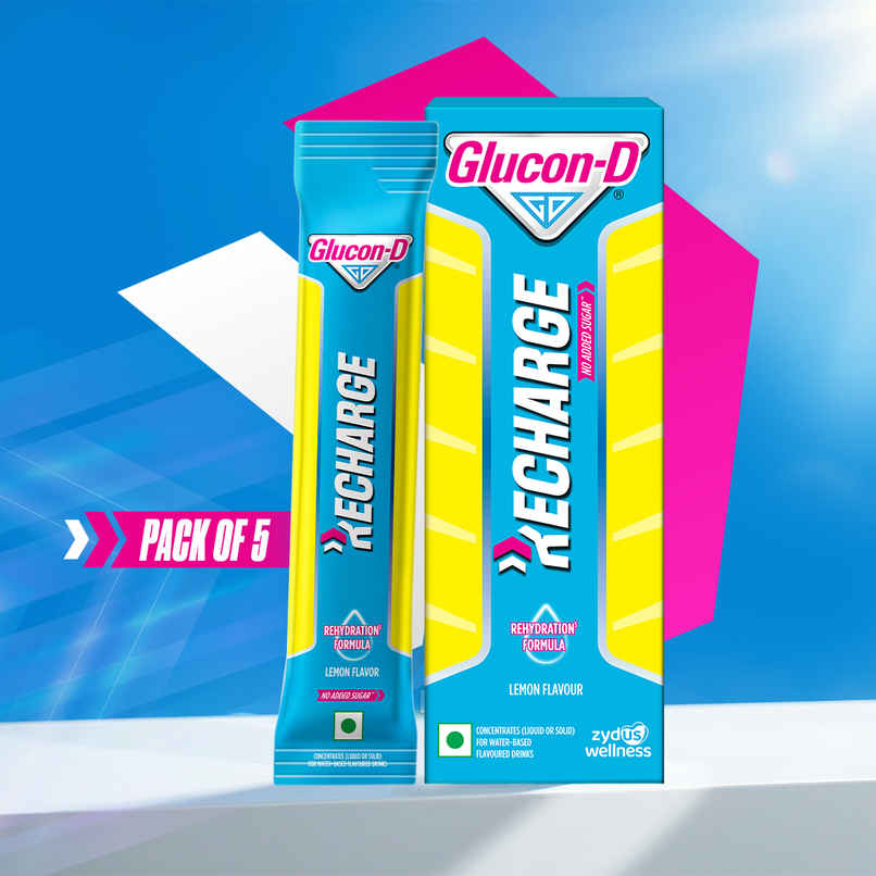 Glucon-D Recharge Instant Energy Drink Sachet | Lime