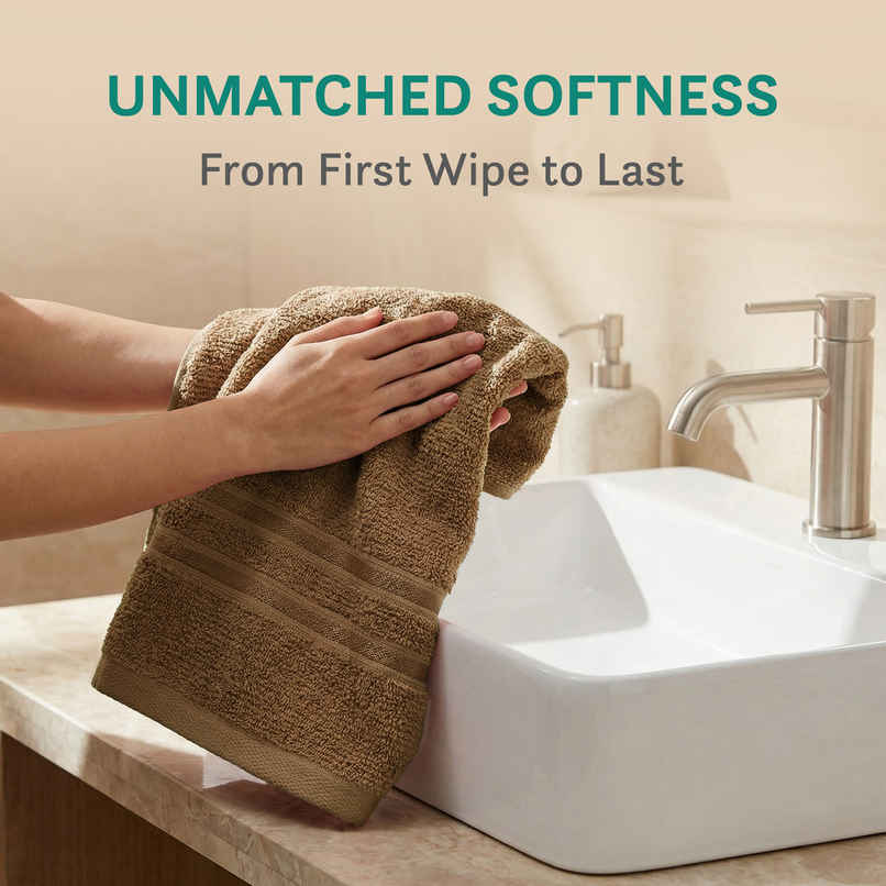 Mytrident Cotton Hand Towel | 400 GSM | Gym Towel Set - Coconut Shell Mytrident Cotton Hand Towel | 400 GSM | Gym Towel Set - Coconut Shell