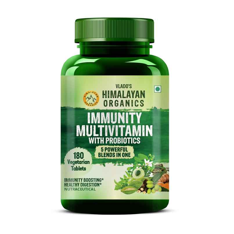 Vlado's Himalayan Organics Immunity Multivitamin With Probiotics 180 VEG Tablets Vlado's Himalayan Organics Immunity Multivitamin With Probiotics 180 VEG Tablets