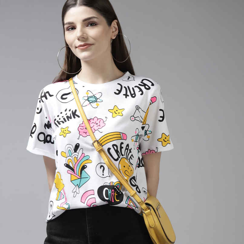 The Dry State Women's White T-shirts WTSH | 1112A | S The Dry State Women's White T-shirts WTSH | 1112A | S
