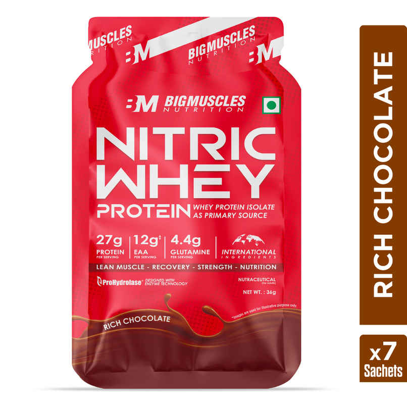 Bigmuscles Nutrition Nitric Whey Travel Pack (7 Servings)