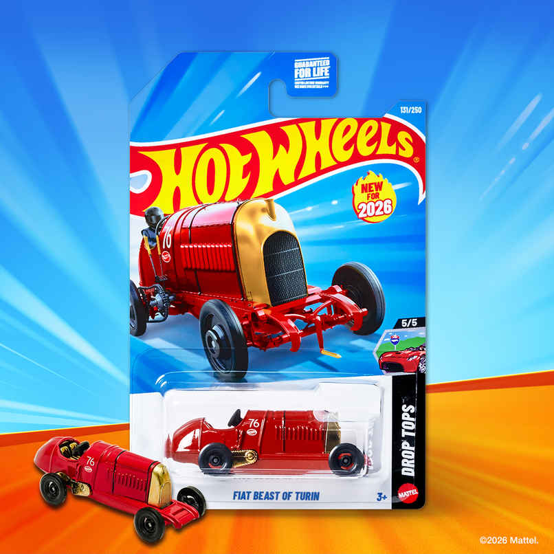 Hot Wheels Worldwide Basic HW Fiat Beast of Turin Car Toy for Kids & Collectors Hot Wheels Worldwide Basic HW Fiat Beast of Turin Car Toy for Kids & Collectors