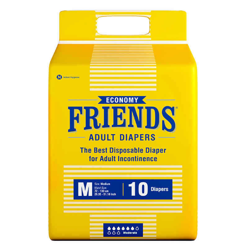 Friends Adult Diaper Tape | M | 27.56-49.21 inch | Economy Type Friends Adult Diaper Tape | M | 27.56-49.21 inch | Economy Type