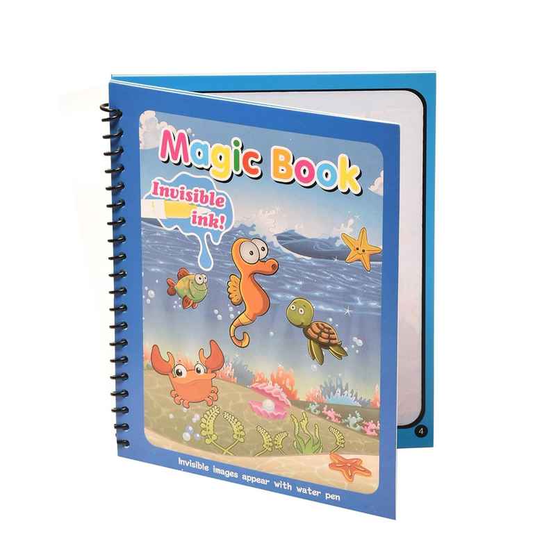Chrome Magic Water Book Draw | Reusable Coloring Book For Children | Non-Toxic - Multicolor Chrome Magic Water Book Draw | Reusable Coloring Book For Children | Non-Toxic - Multicolor