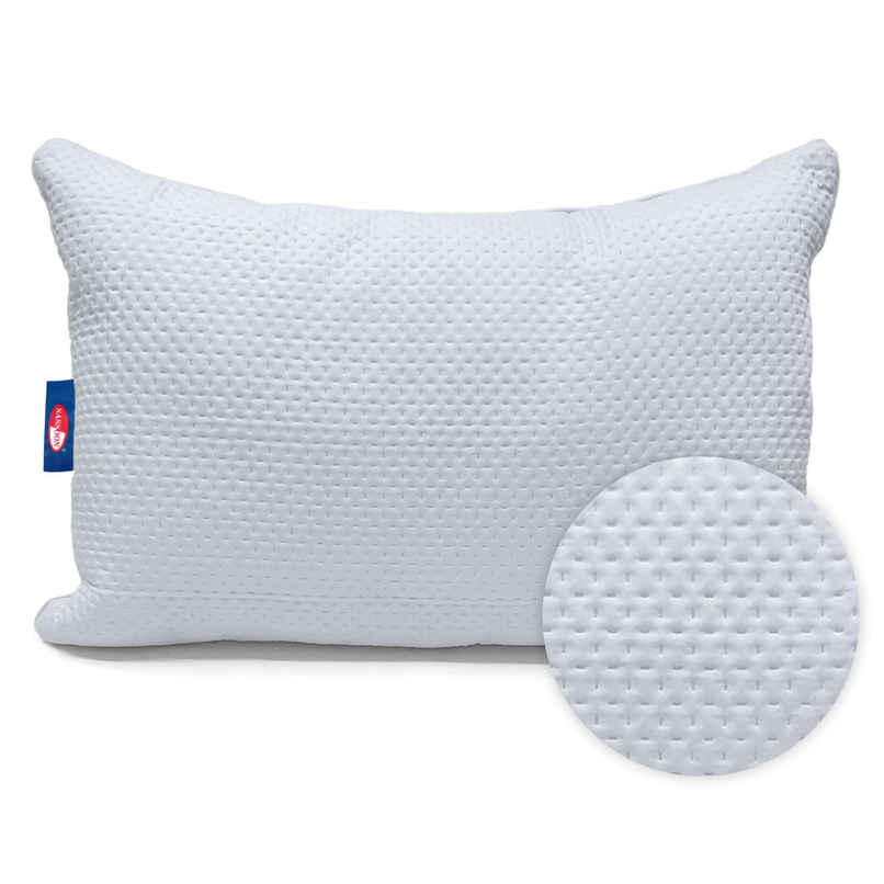 Sassoon Laika Microfiber Quilted Pillow (Blue)