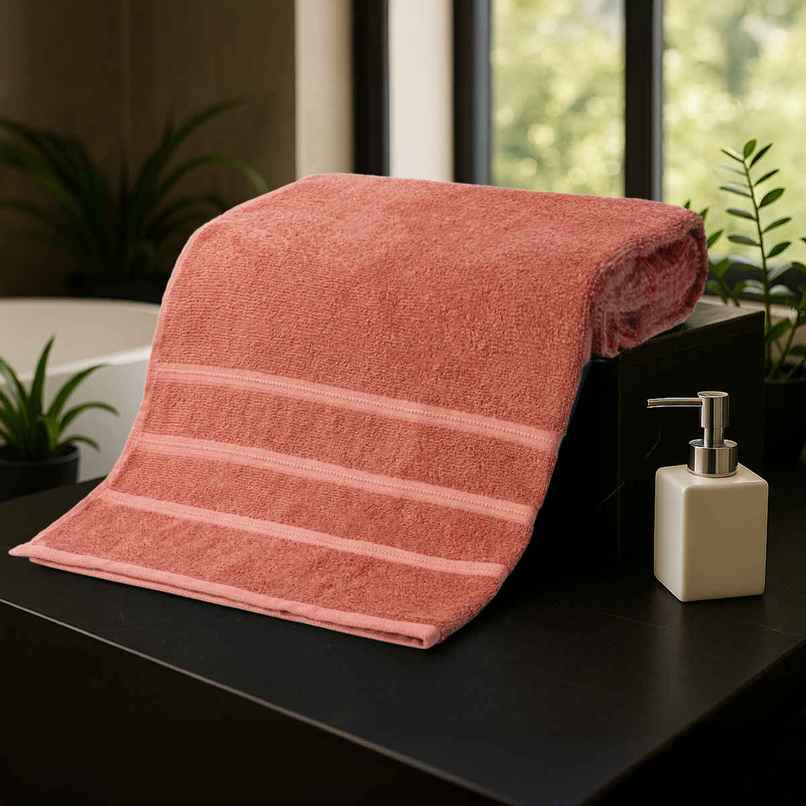Home Elegance by myTrident Day to Day Bathtowel | 340 GSM | Apricot Home Elegance by myTrident Day to Day Bathtowel | 340 GSM | Apricot