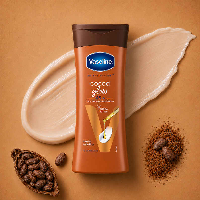 Vaseline Cocoa Glow Serum In Lotion, 100% Pure Cocoa & Shea Butter for Glowing & Soft Skin Vaseline Cocoa Glow Serum In Lotion, 100% Pure Cocoa & Shea Butter for Glowing & Soft Skin