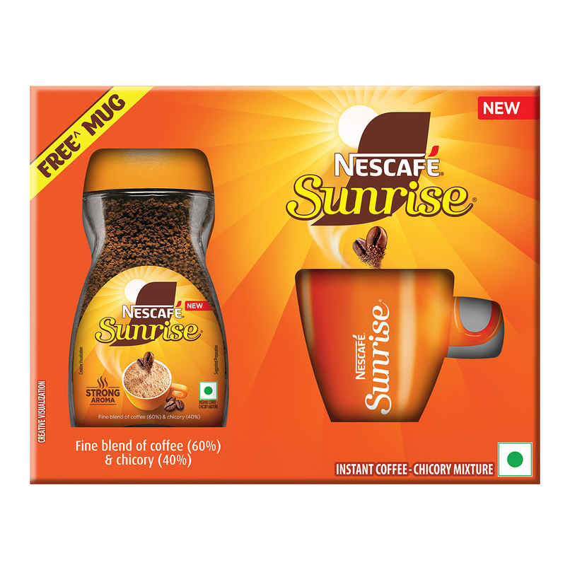 Nescafe Sunrise Instant Coffee Powder by Nescafe with Free Mug Nescafe Sunrise Instant Coffee Powder by Nescafe with Free Mug