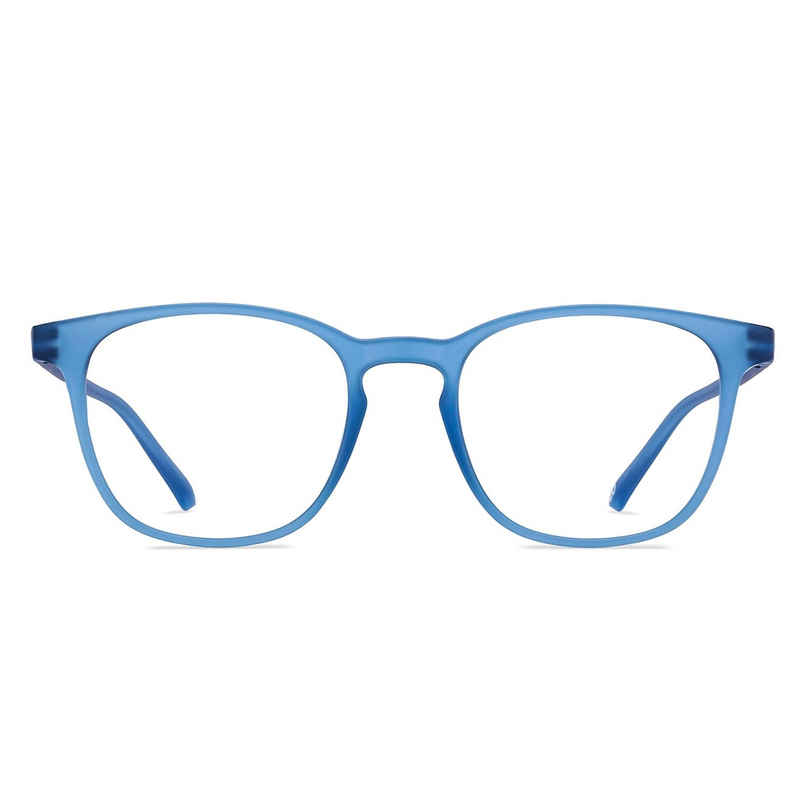 Lenskart Hustlr Unisex Solid Protective Eyewear | Ocean Blue