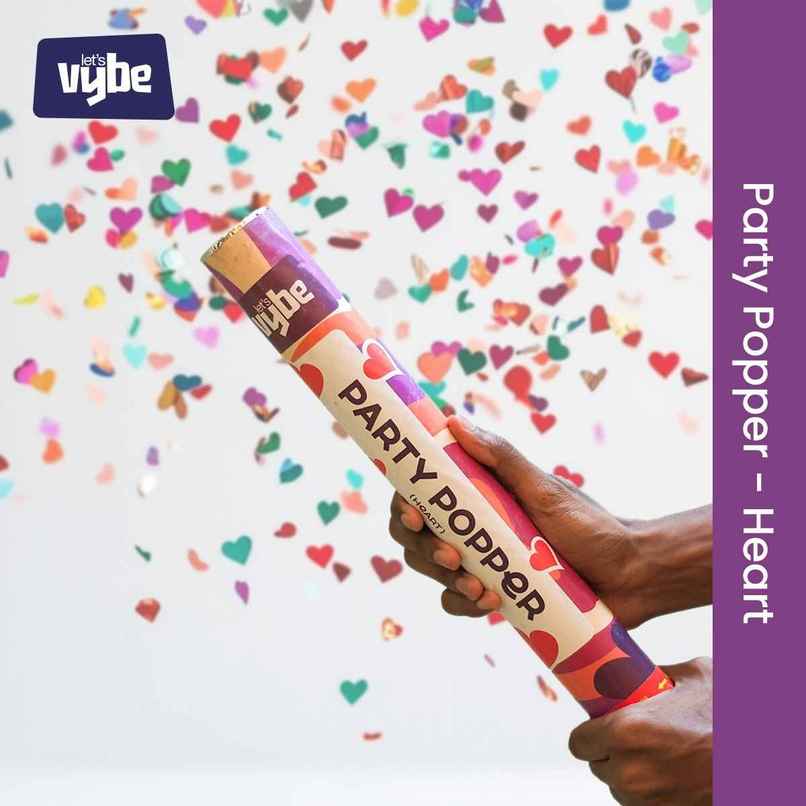 Party Popper | Heart | Let's Vybe